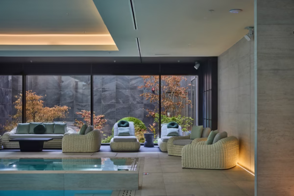 Waterhouse Gardens' pool and spa area